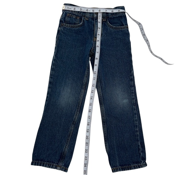 Cat & Jack Boy's Relaxed Straight Adjustable Waist Distressed Band Jeans Size 5 - Picture 5 of 6